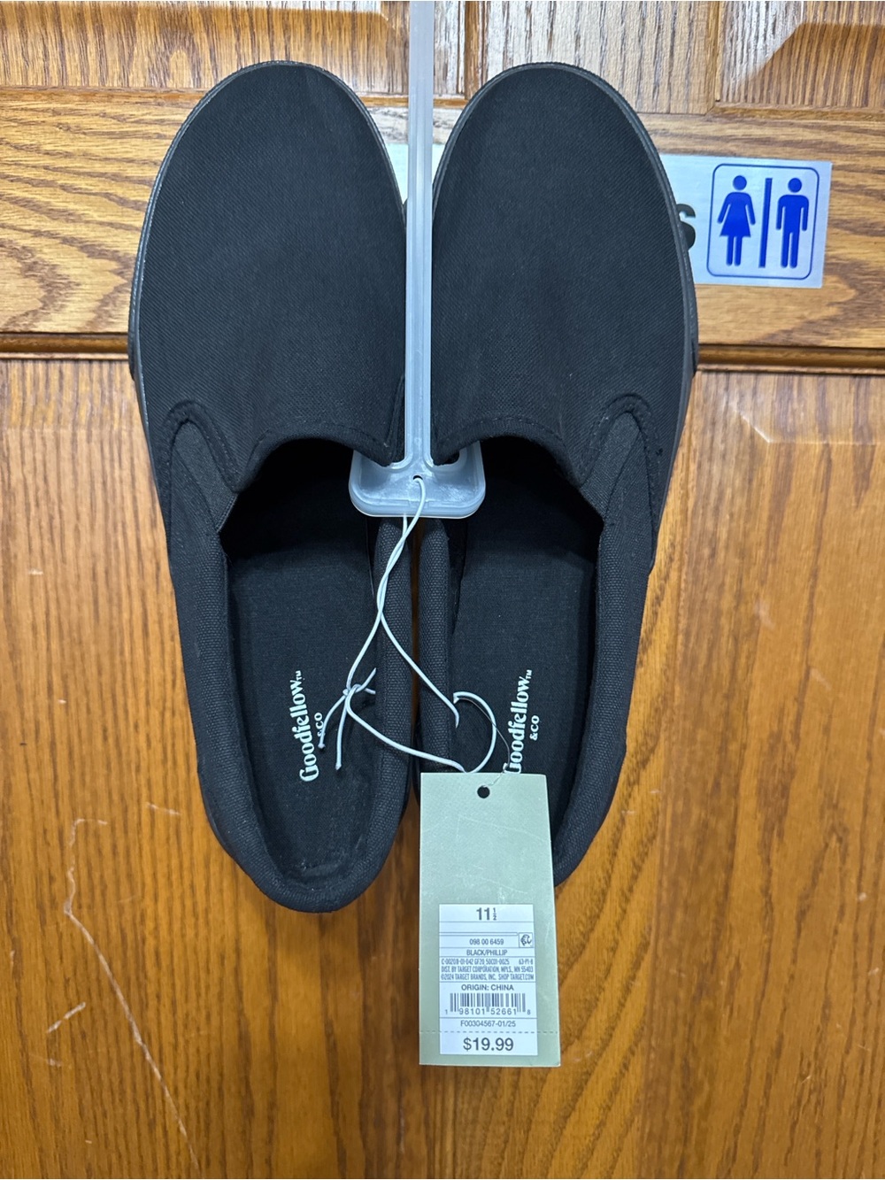 Goodfellow & Co Men’s Slip-On Canvas Shoes in Black